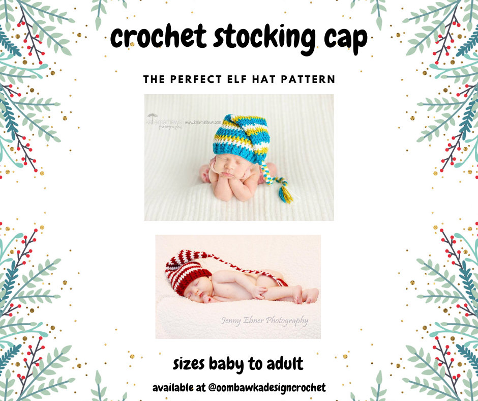 This Adorable Crochet Stocking Cap is the perfect holiday accessory for the whole family! You can do so much with this easy crochet stocking cap pattern. Switch up the colors to make a fun crochet elf hat, or add a pom pom for a festive Santa hat! Have fun crocheting this fun winter accessory.