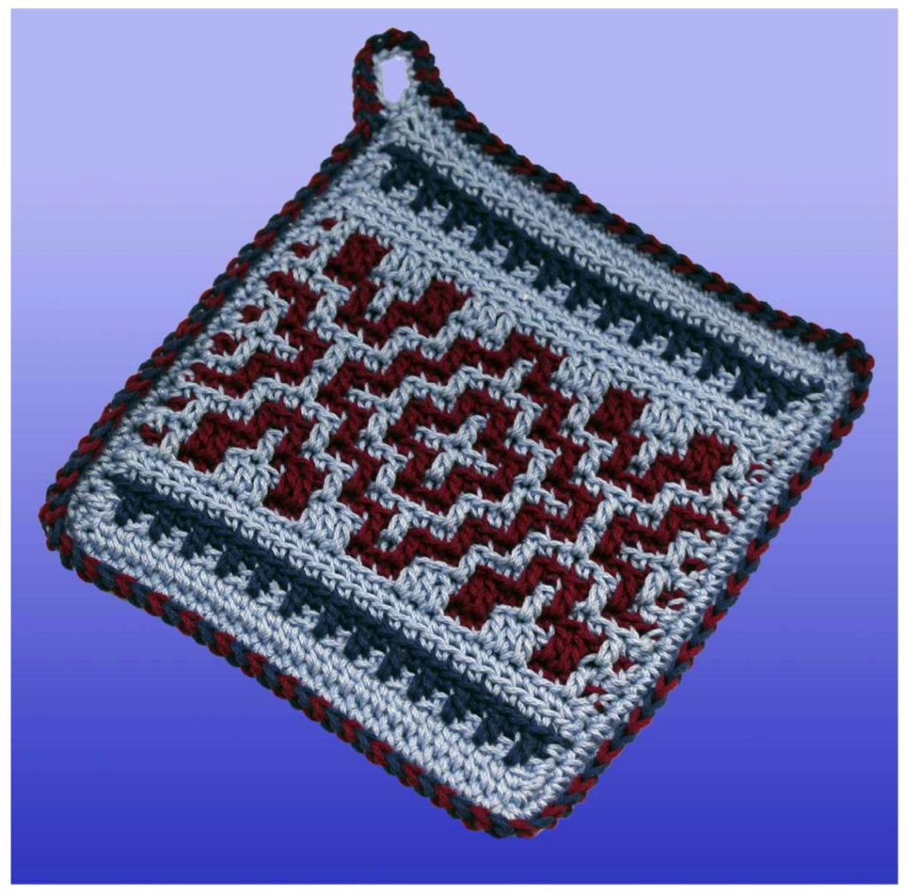 Taos Potholder Free Gift Pattern - Shady Lane Original Crochet Designs